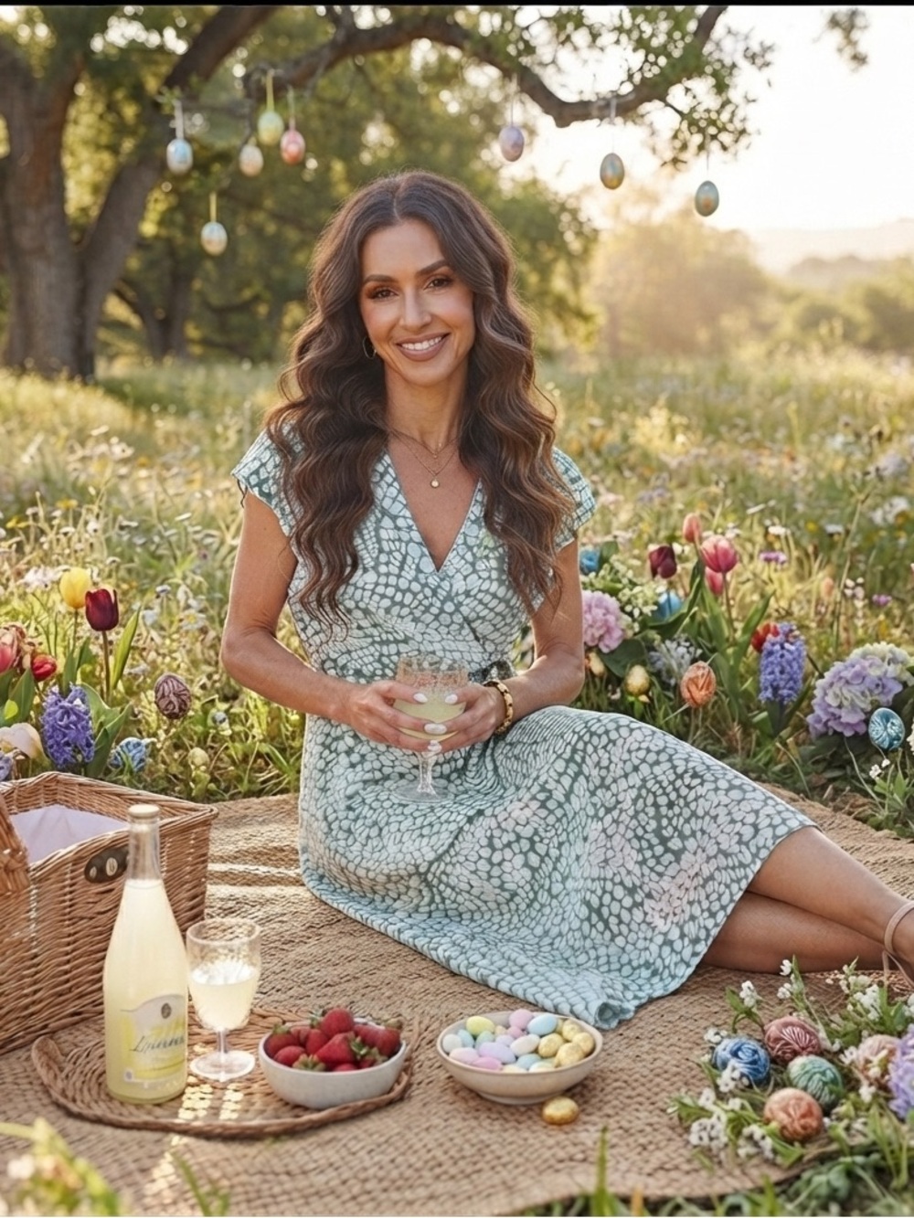 Green Floral Maxi Dress